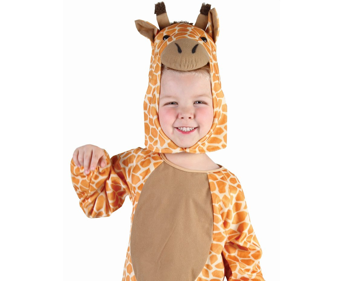 Role play-set for child Giraffe (hooded jumpsuit, tail), size 92/104 cm